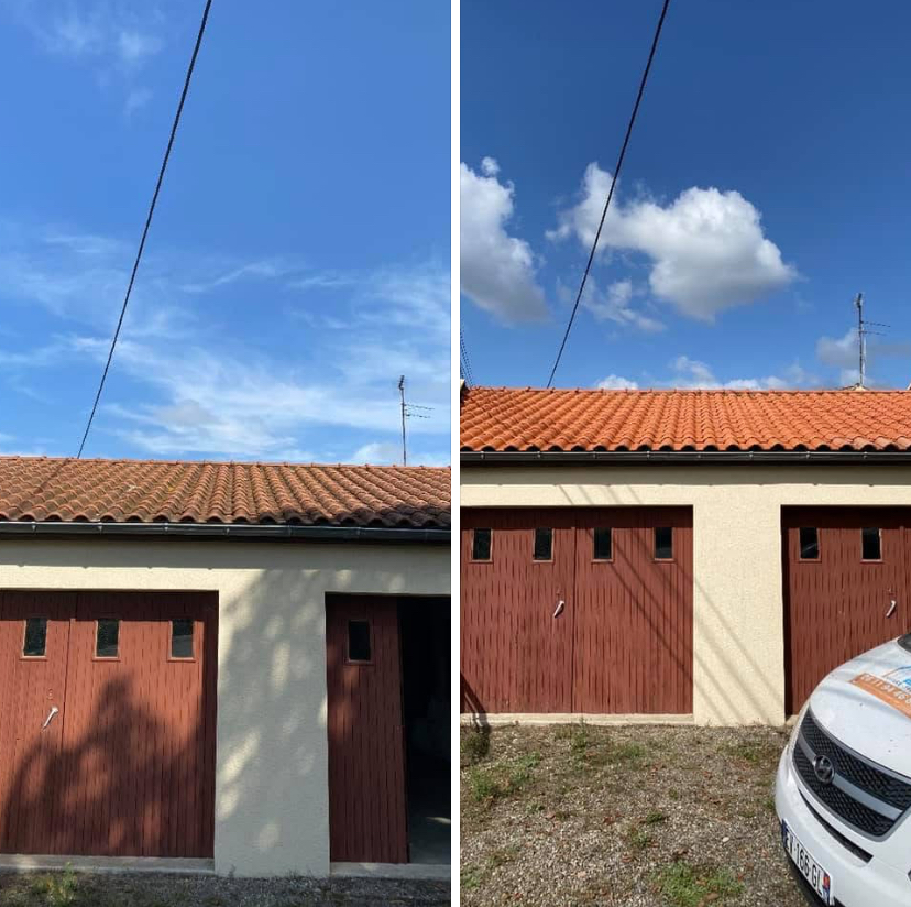 Chantier nettoyage façade Ariège — Rozel Couverture