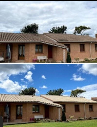Résultat nettoyage façade maison Ariège — Rozel Couverture