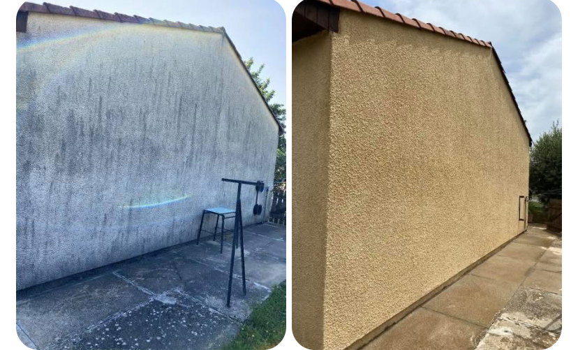 Nettoyage façade avant/après — Ariège
