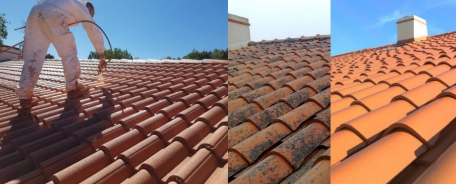 Peinture rénovation toiture couleur Ariège — Rozel Couverture